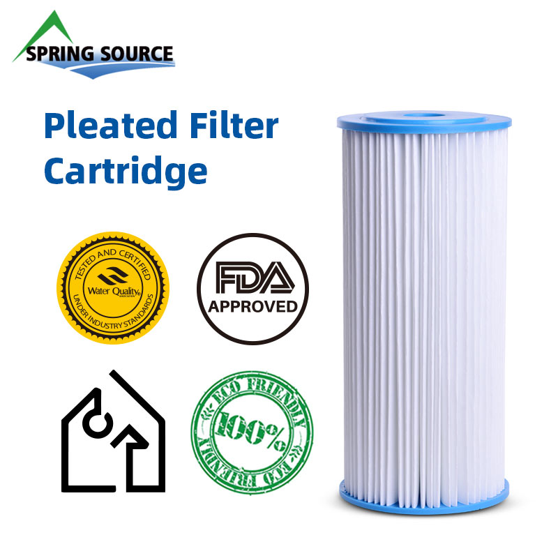 10 X 4.5 inch Big Blue Pleated Whole House Water Filter Cartridges Replacements