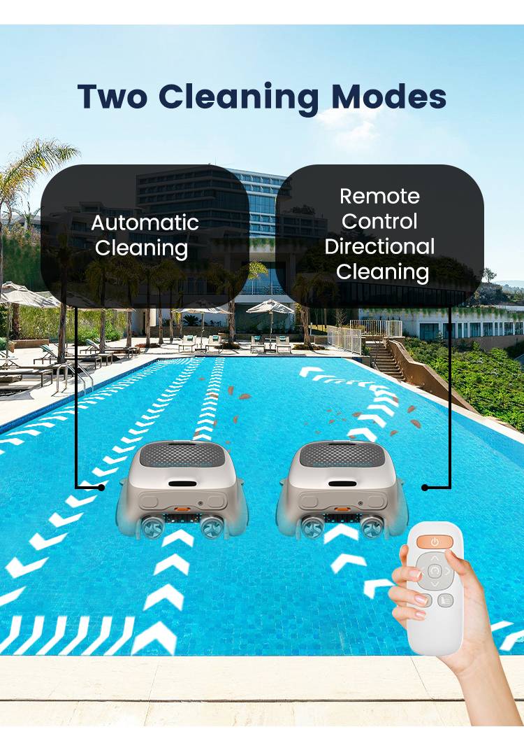 Robotic Automatic Pool Skimmer Cleaner Cleaning 