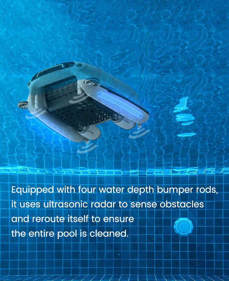 Robotic Automatic Pool Skimmer Cleaner Cleaning 